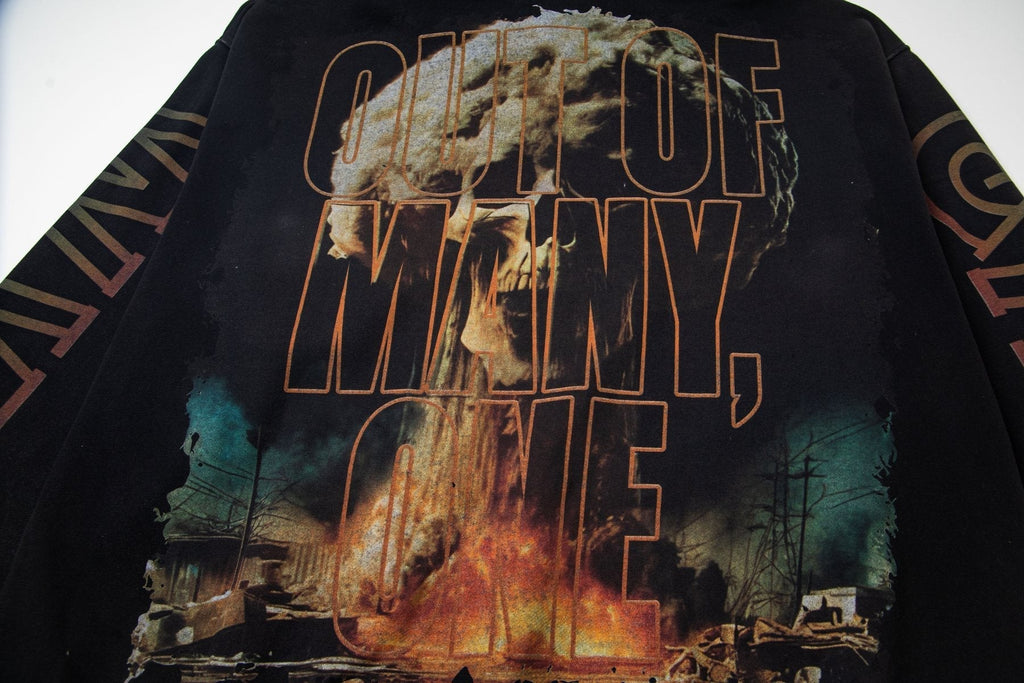 Godspeed Skeleton Hand Graphic Hoodie ¡ª detail