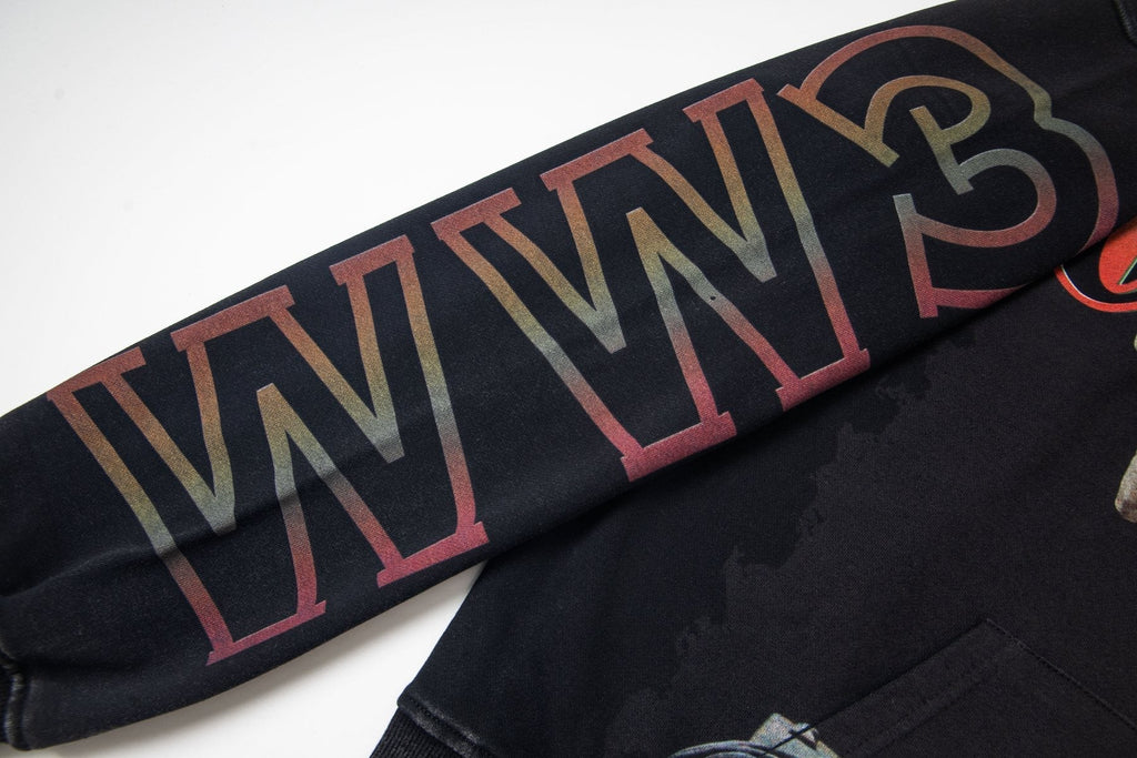 Godspeed Skeleton Hand Graphic Hoodie ¡ª detail