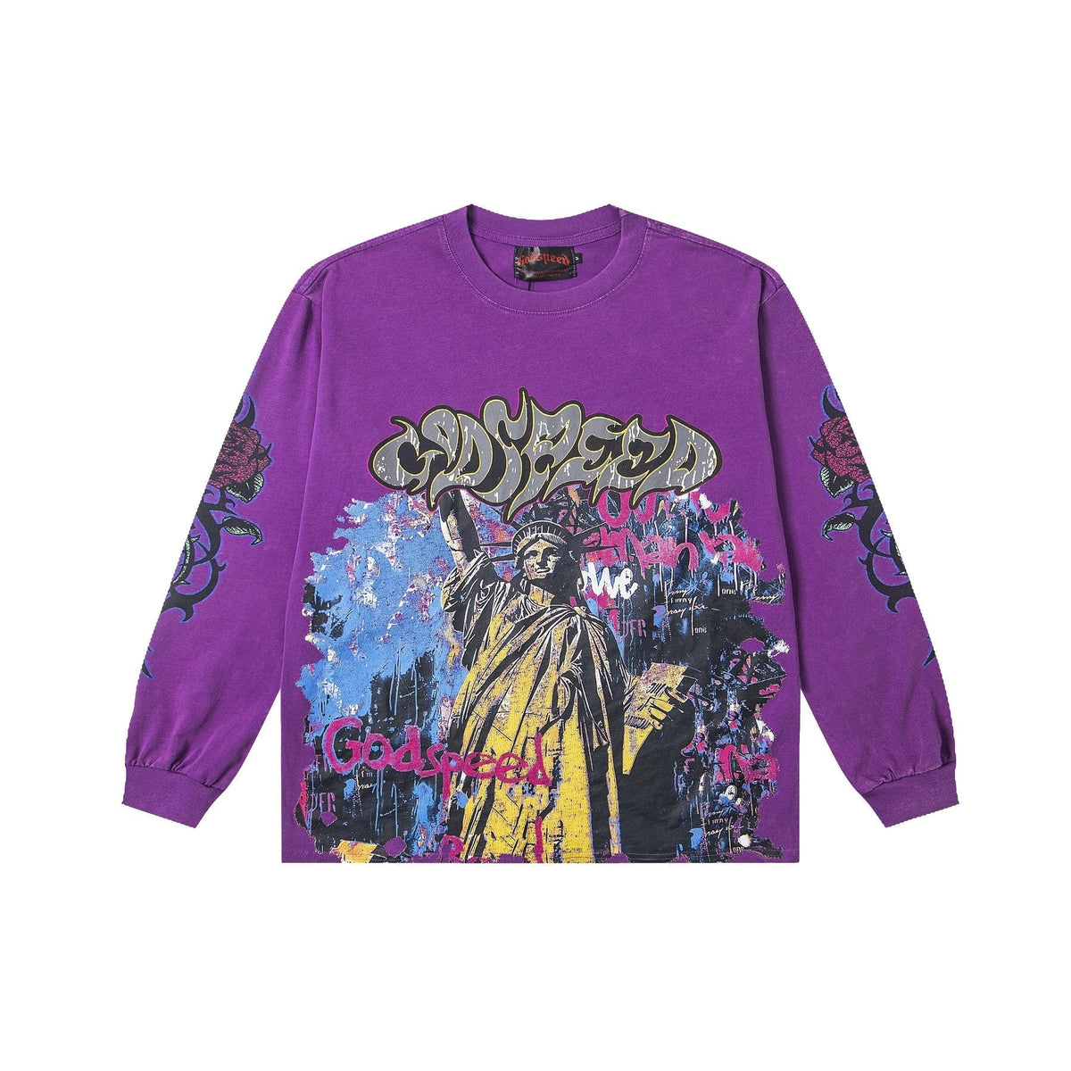 Godspeed E Pluribus Unum Graphic Long-Sleeve T-Shirt ¡ª front