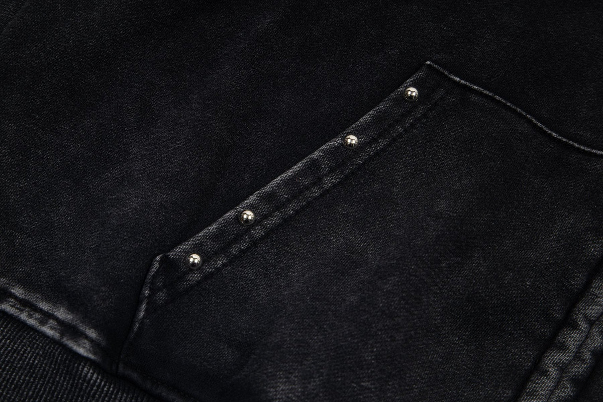Godspeed Rhinestone-Style Zip Hoodie ¡ª detail