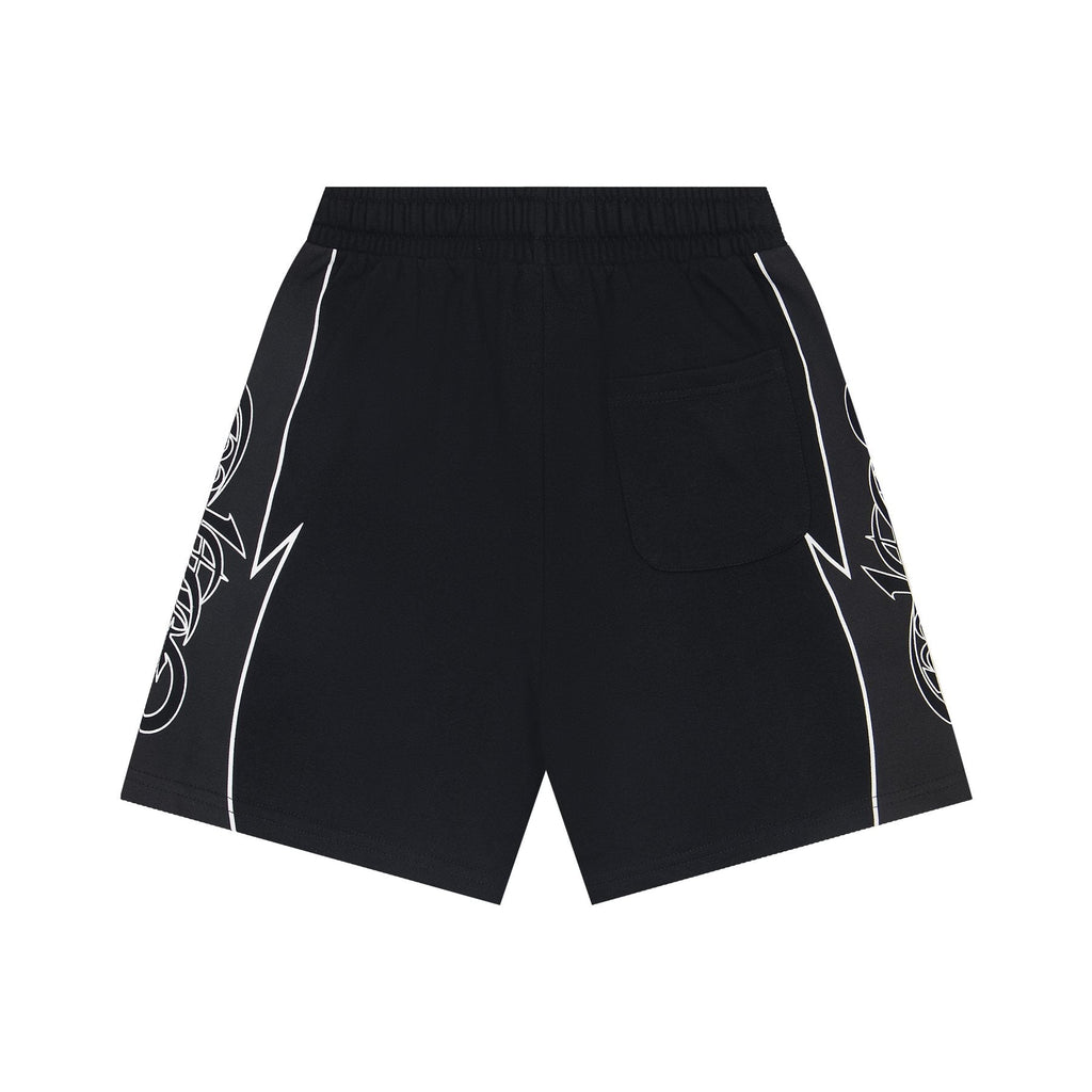 Godspeed Printed Side-Panel Drawstring Shorts ¡ª back