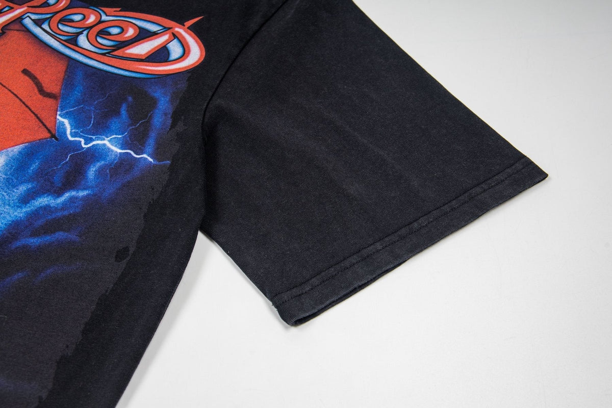 Godspeed Baseball Umbrella Graphic T-Shirt ¡ª detail