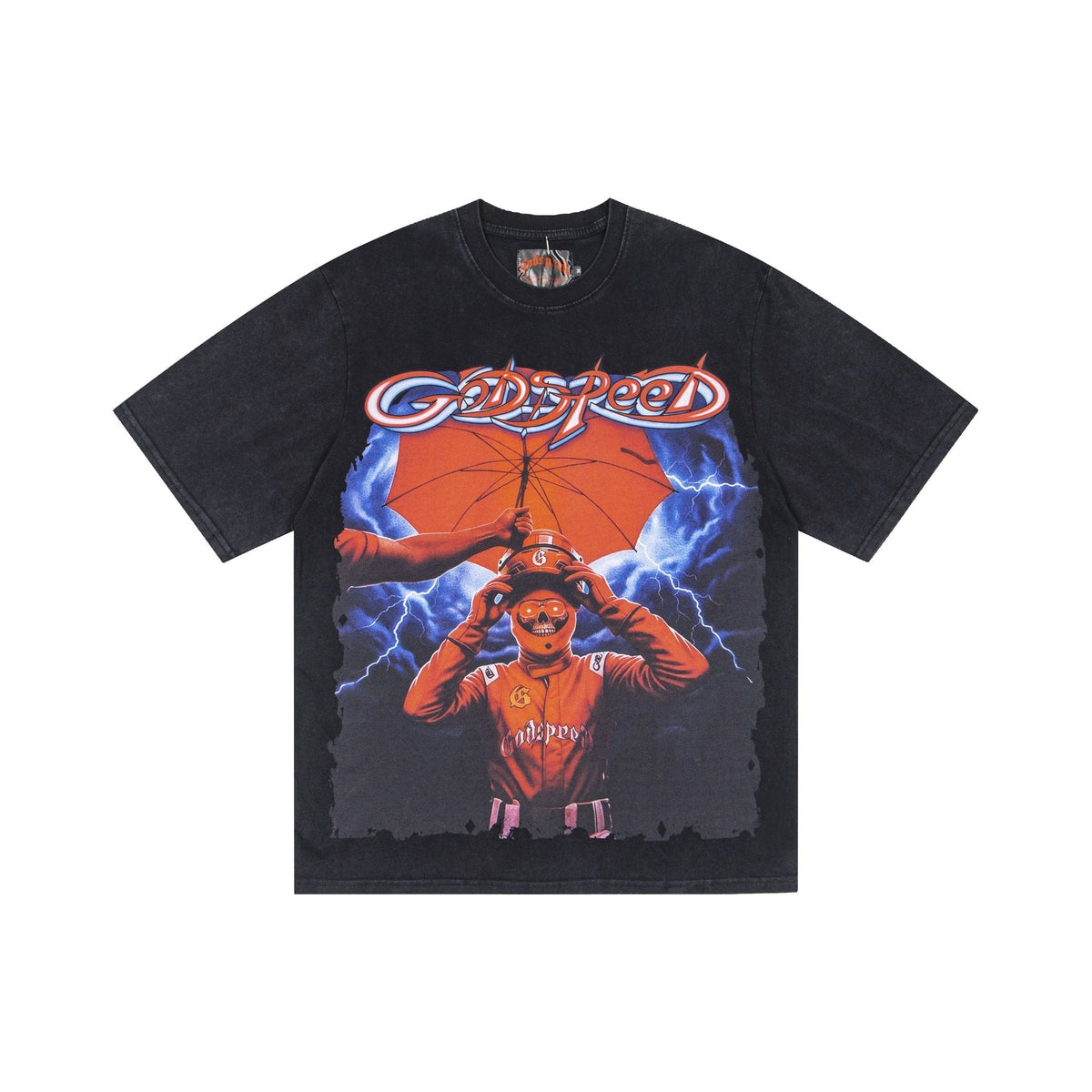 Godspeed Baseball Umbrella Graphic T-Shirt ¡ª hero