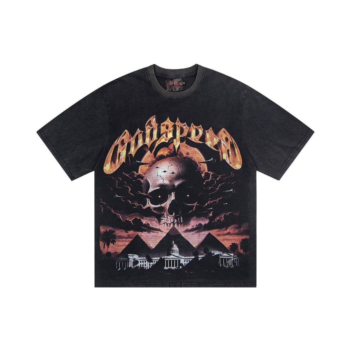 Godspeed Skull Graphic Washed T-Shirt ¡ª hero