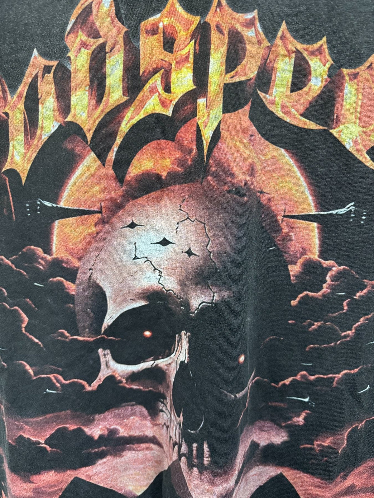 Godspeed Skull Graphic Washed T-Shirt ¡ª detail