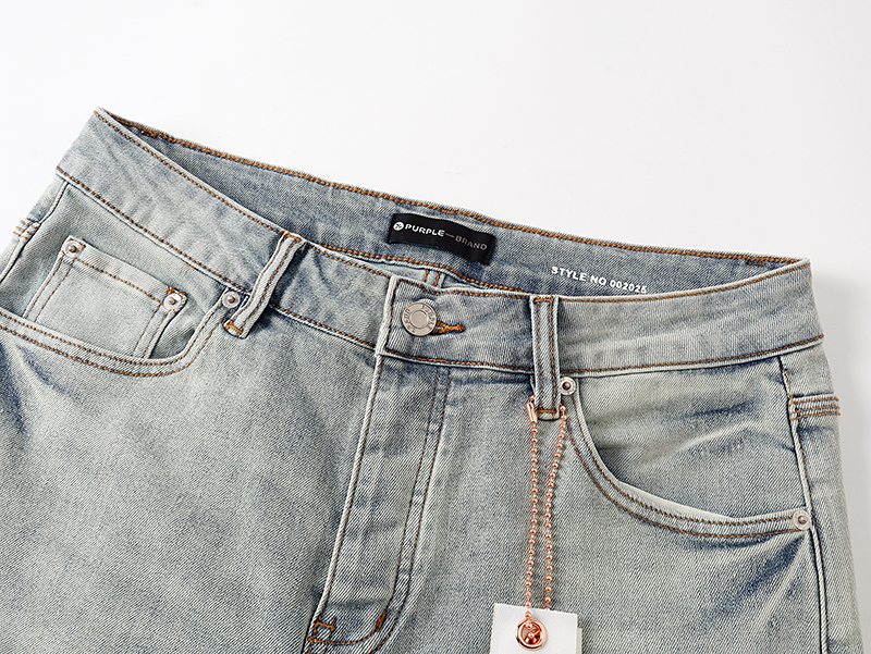 Purple Brand Light Blue Side Graphic Jeans ¡ª detail