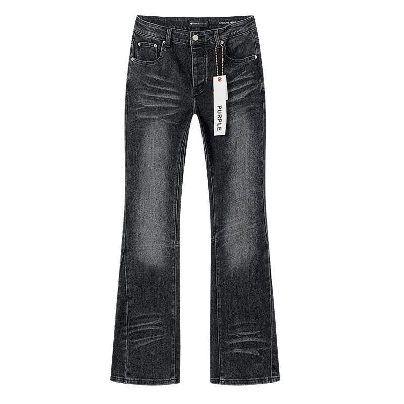 Purple Brand Black Washed Flare Jeans ¡ª hero