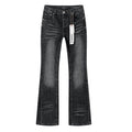 Purple Brand Black Washed Flare Jeans ¡ª hero