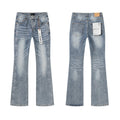 Purple Brand Light Blue Rhinestone Flared Jeans ¡ª hero