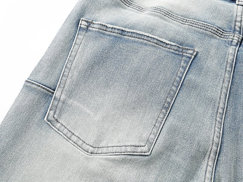 Purple Brand Dot Embellished Flared Jeans ¡ª detail