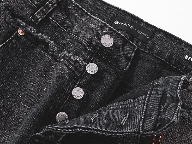 Purple Brand Washed Black Flare Jeans ¡ª detail