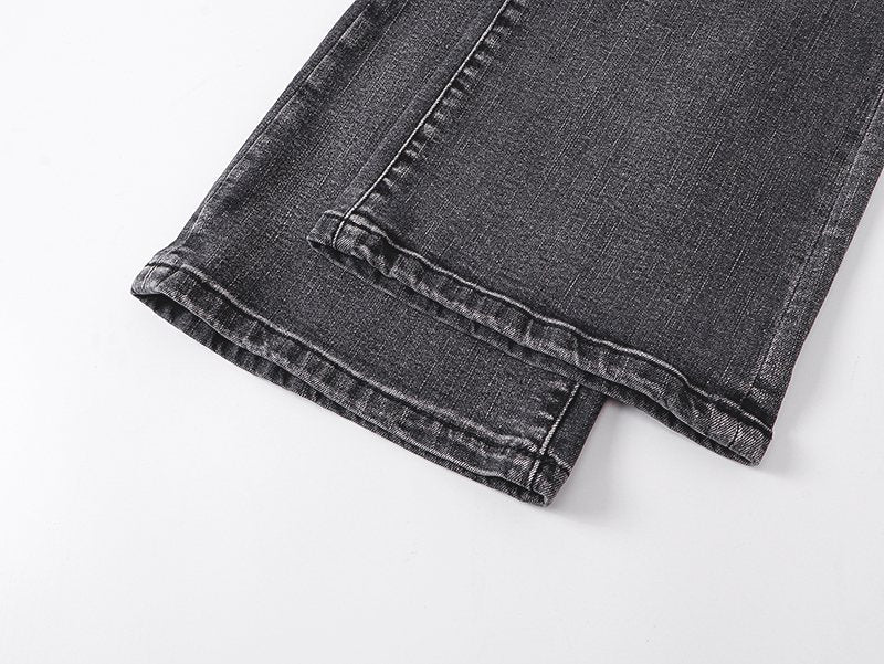 Purple Brand Washed Black Flare Jeans ¡ª detail