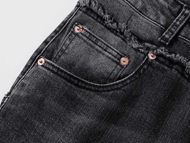 Purple Brand Washed Black Flare Jeans ¡ª detail
