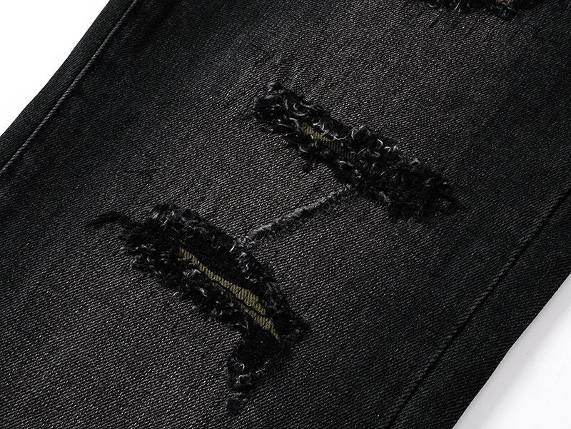 Purple Brand Distressed Washed Flare Jeans ¡ª detail