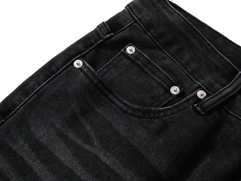 Purple Brand Distressed Washed Flare Jeans ¡ª detail