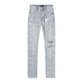 Purple Brand Light Blue Distressed Paint-Mark Jeans ¡ª hero