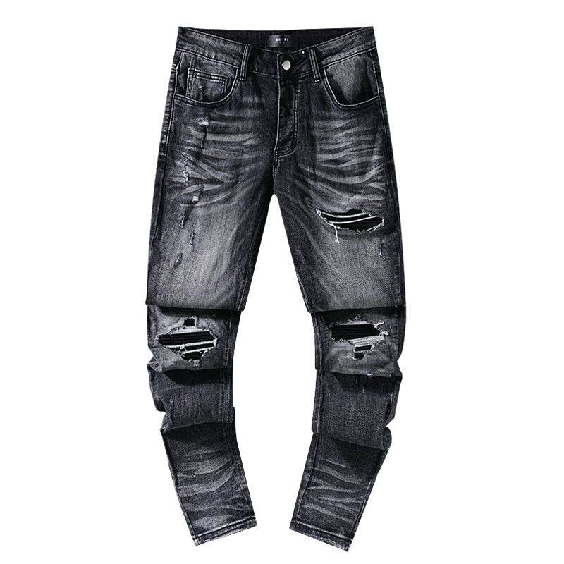 AMIRI Washed Black Distressed Jeans ¡ª hero