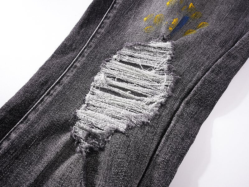 AMIRI Paint-Splatter Distressed Jeans ¡ª detail