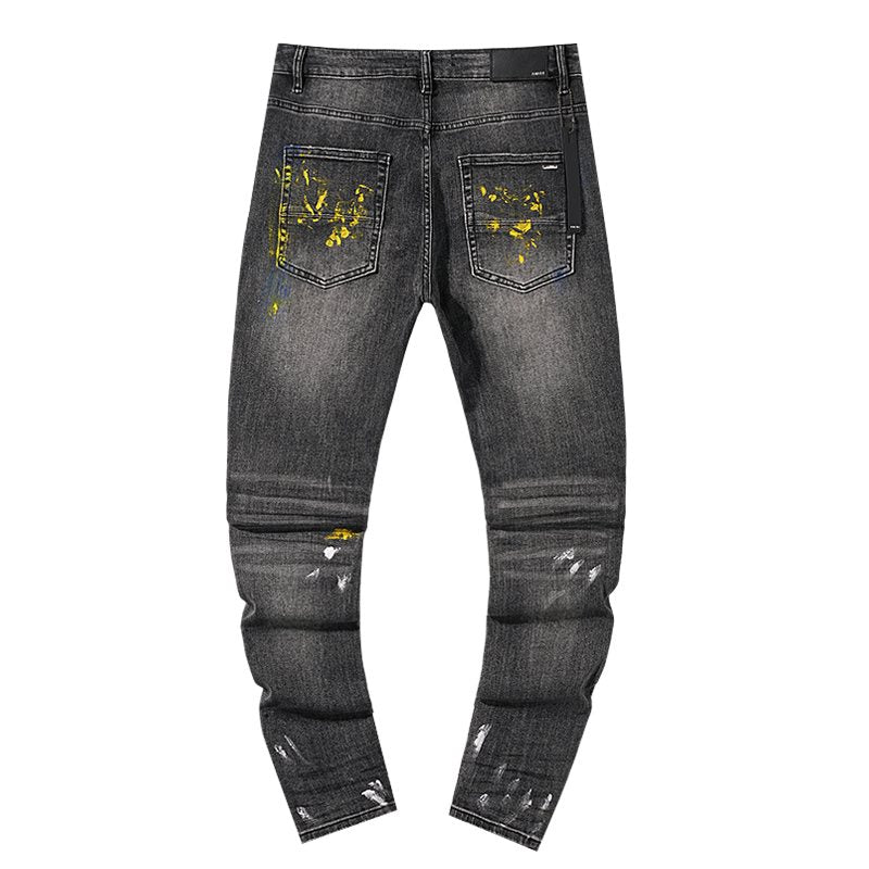 AMIRI Paint-Splatter Distressed Jeans ¡ª back