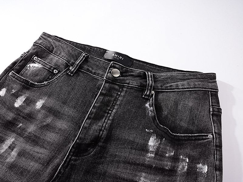 AMIRI Paint-Splatter Distressed Jeans ¡ª detail
