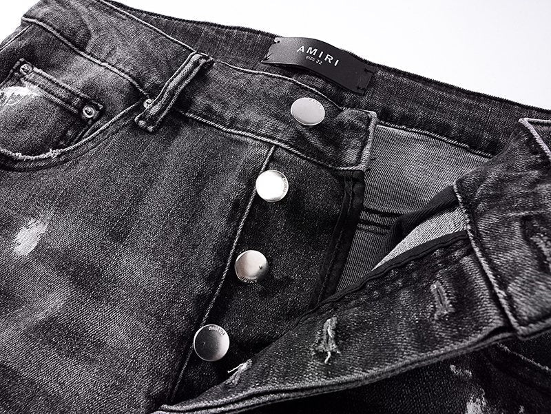 AMIRI Paint-Splatter Distressed Jeans ¡ª detail