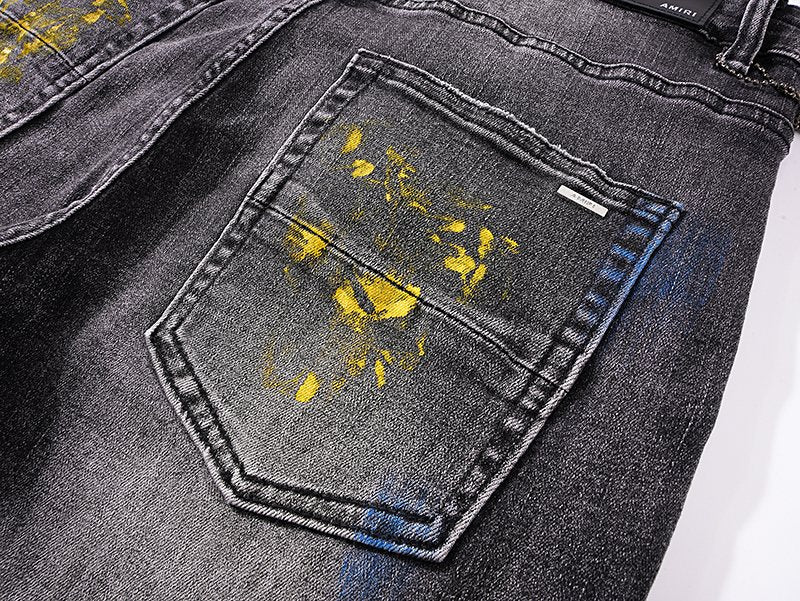 AMIRI Paint-Splatter Distressed Jeans ¡ª detail