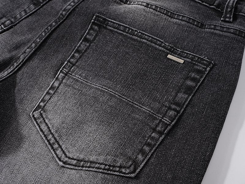 AMIRI Black Distressed Washed Jeans ¡ª detail