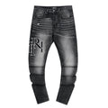 AMIRI Washed Black Embroidered Jeans ¡ª hero