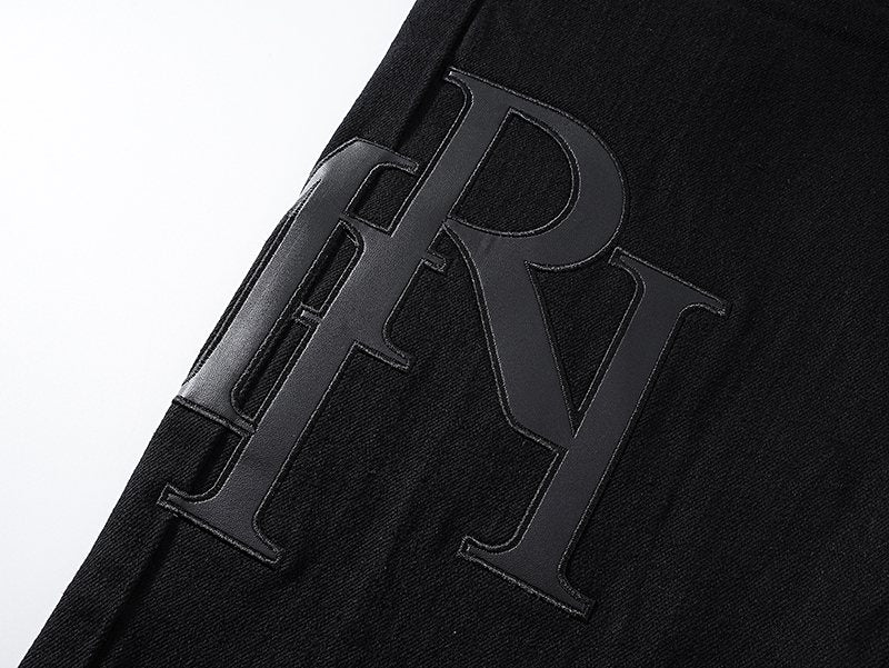 AMIRI Tonal Letter Graphic Black Jeans ¡ª detail