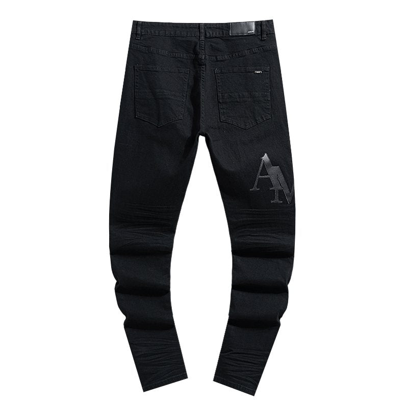 AMIRI Tonal Letter Graphic Black Jeans ¡ª back