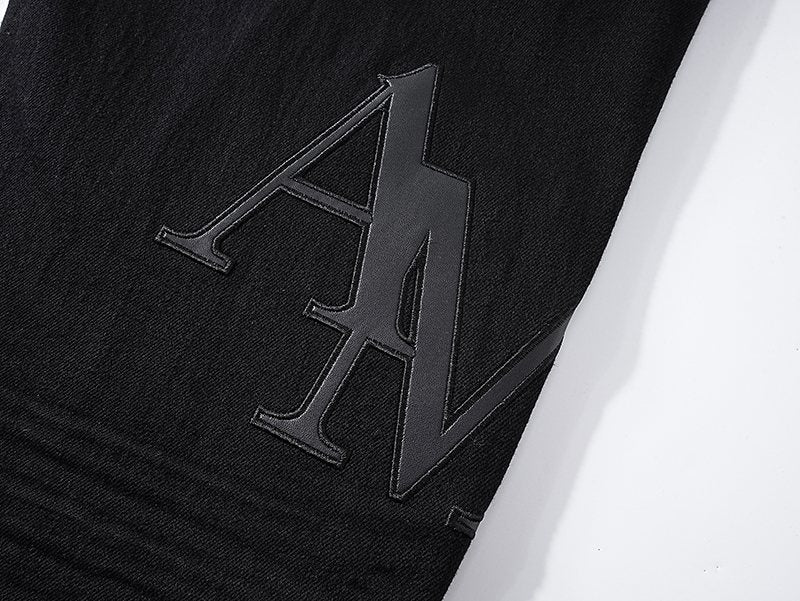 AMIRI Tonal Letter Graphic Black Jeans ¡ª detail