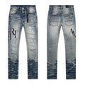 AMIRI Light Blue Embroidered Jeans ¡ª hero