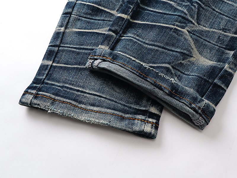 AMIRI Light Blue Embroidered Jeans ¡ª detail