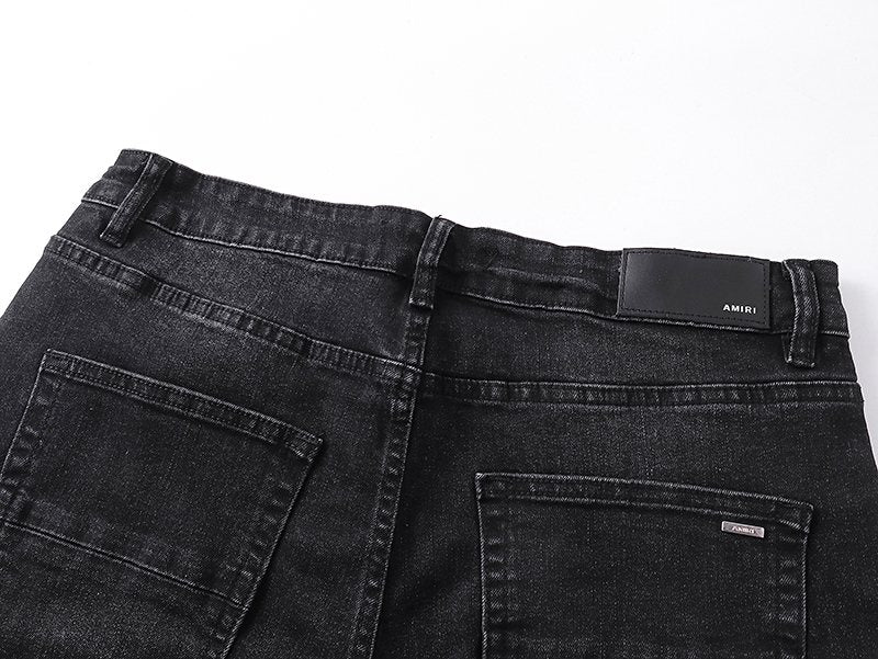 AMIRI Black Washed Graphic Jeans ¡ª detail