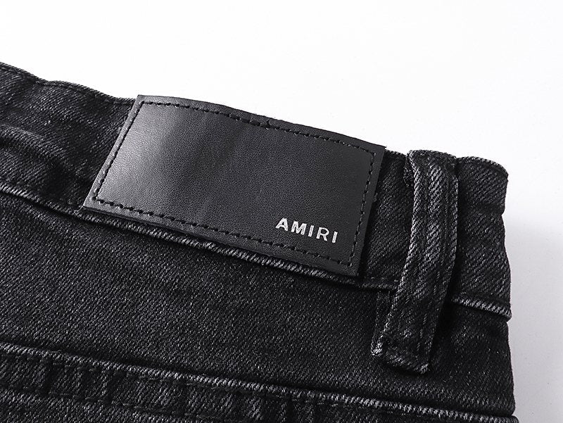 AMIRI Black Washed Graphic Jeans ¡ª detail