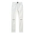 R+A White Cross Graphic Jeans ¡ª front