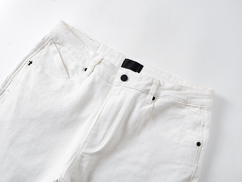 R+A White Cross Graphic Jeans ¡ª detail