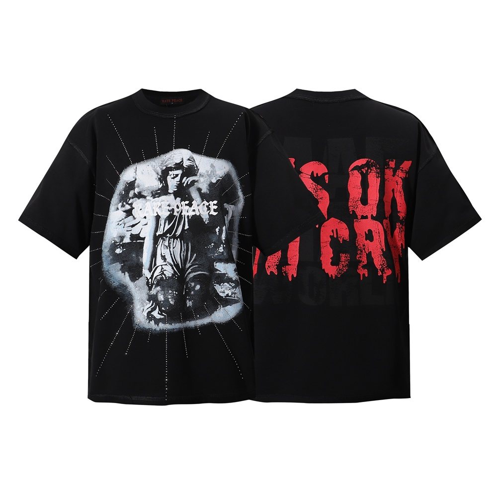 RARE PEACE It's OK To Cry Cropped Graphic T-Shirt ¡ª hero