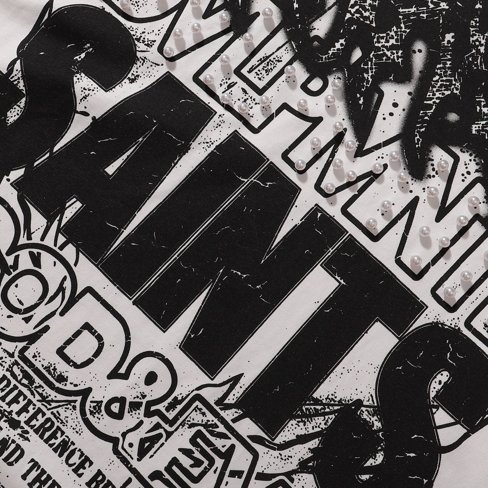 R3BEL 14 Saints Embellished Graphic T-Shirt ¡ª detail