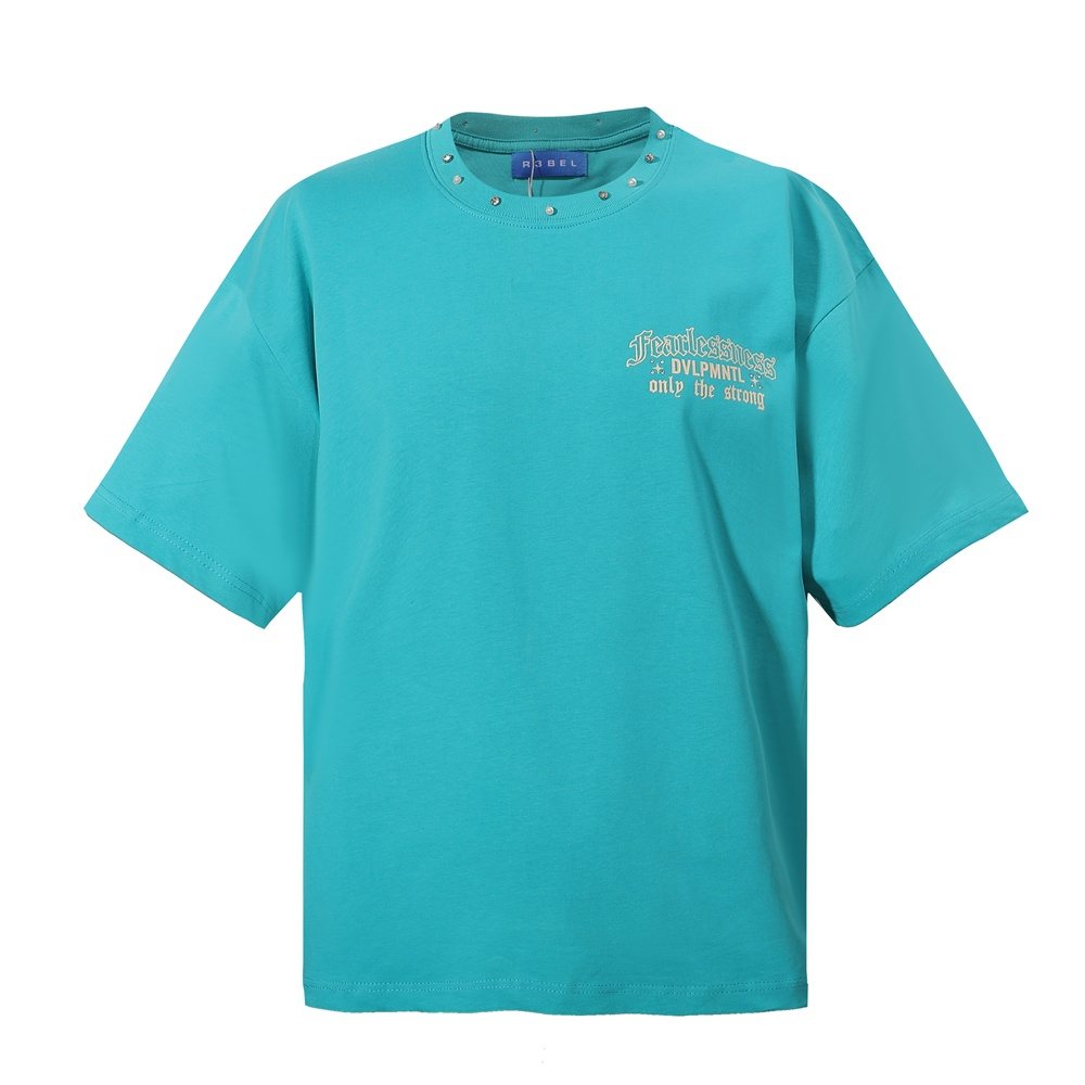 R3BEL Only The Strong Turquoise Graphic T-Shirt ¡ª front