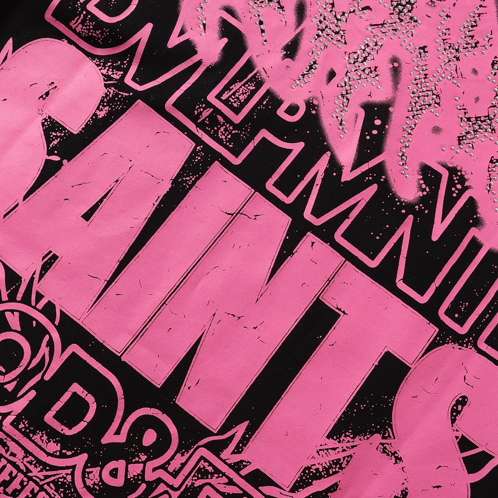 R3BEL 15 Saints Rhinestone Graphic T-Shirt ¡ª detail