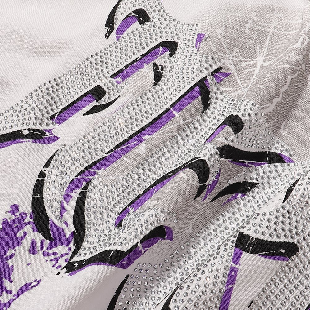 KLEEP Skull Flame Distressed Graphic T-Shirt ¡ª detail