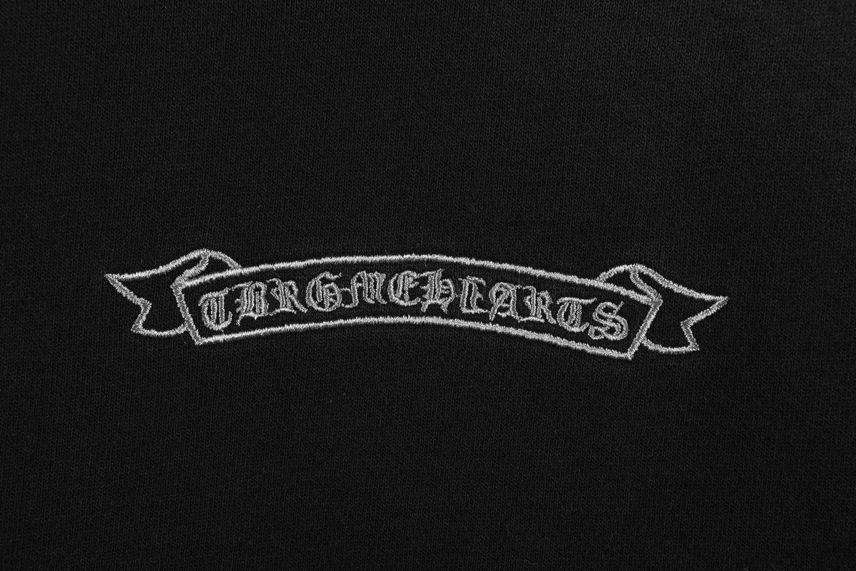 Chrome Hearts Distressed Cross Slogan Graphic Sweatshirt ¡ª detail