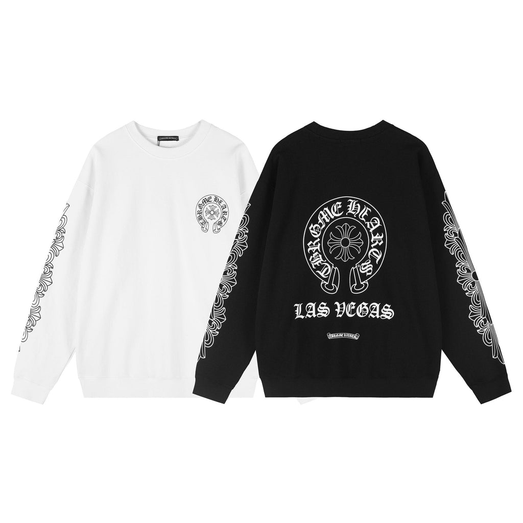 Chrome Hearts Front & Sleeve Graphic Crewneck Sweatshirt ¡ª comparison