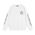 Chrome Hearts Front & Sleeve Graphic Crewneck Sweatshirt ¡ª front