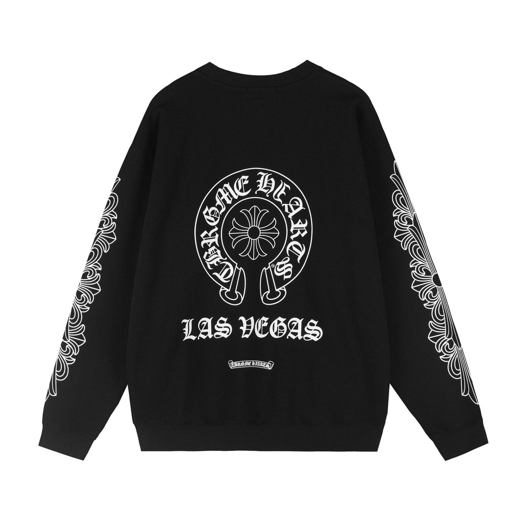 Chrome Hearts Front & Sleeve Graphic Crewneck Sweatshirt ¡ª back