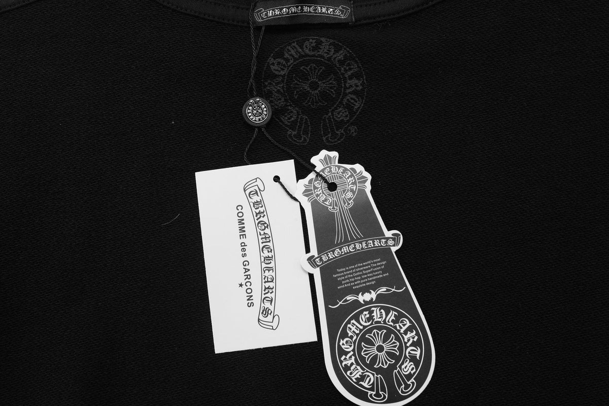 Chrome Hearts Front & Sleeve Graphic Crewneck Sweatshirt ¡ª hang_tag