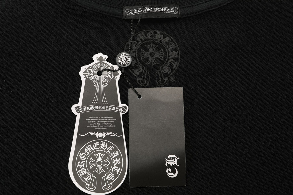 Chrome Hearts Sanskrit Letter Cross Graphic Sweatshirt ¡ª hang_tag