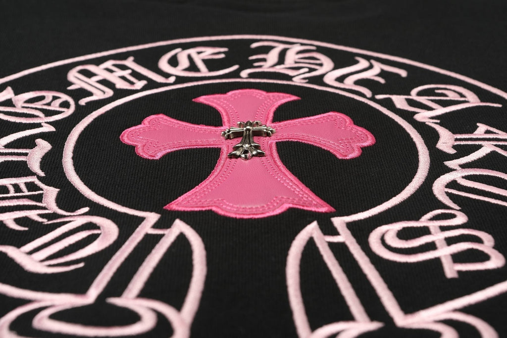 Chrome Hearts Contrast Leather Label Graphic Sweatshirt ¡ª detail