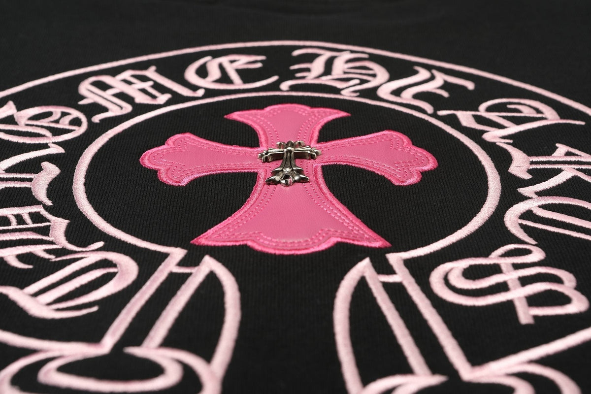 Chrome Hearts Contrast Leather Label Graphic Sweatshirt ¡ª detail